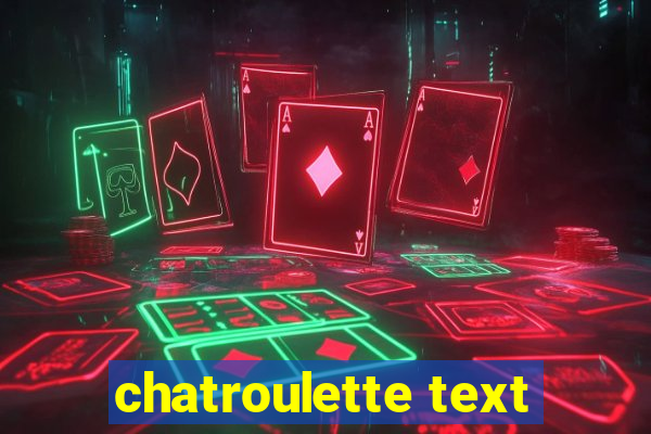 chatroulette text